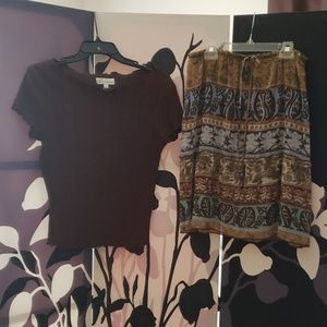Two piece dress.
